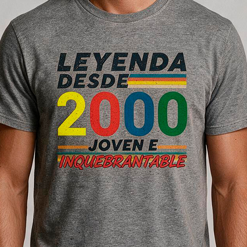 Diseño con degradado en serigrafía digital